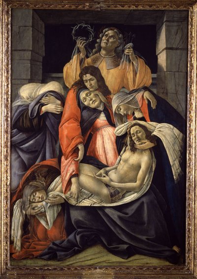 Lamentation over the Dead Christ, c.1490-1500 by Sandro (1444/5-1510) Botticelli