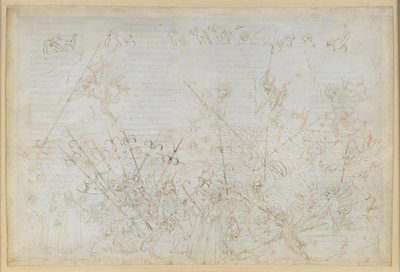 The Divine Comedy, Inferno XXII. Virgil and Dante in the Eighth Circle of Hell (Malebolge), 5th Bolgia: Punishment of the Corrupt; Escape of Ciampolo by Sandro Botticelli
