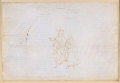 The Divine Comedy, Paradiso XIII. Fourth Planetary Sphere (Heaven of the Sun): Thomas Aquinas Explains to Dante the Principle of Divine Love and the Trinity by Sandro Botticelli