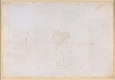 The Divine Comedy, Paradise XII: Fourth Planetary Sphere (Heaven of the Sun): The Franciscan Bonaventure Praises the Life and Work of Saint Dominic and Criticizes the Division of His Own Order by Sandro Botticelli