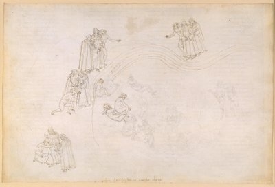 The Divine Comedy, Purgatorio VII: Valley of the Negligent Princes by Sandro Botticelli