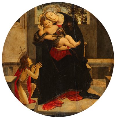 Mary with the Child and the Young John by Sandro Botticelli