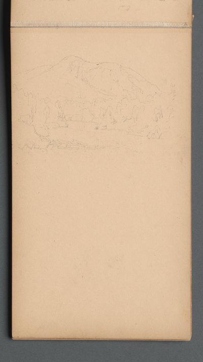 Sketchbook, Page 08: Carter Mountain (?) by Sanford Robinson Gifford