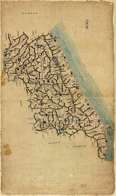 Map of Korea by Sang Gi Chŏng