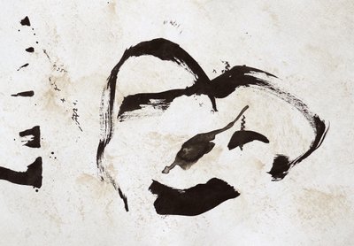 Abstract Ink Portrait by Santhosh ch