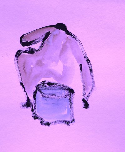 Abstract Lavender Form by Santhosh ch