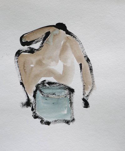 Abstract Nude Sketch by Santhosh ch