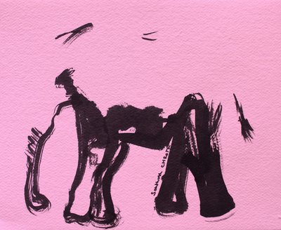 Bold Pink Elephant by Santhosh ch