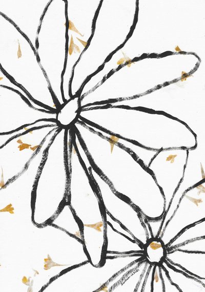 Delicate Golden Blooms by Santhosh ch