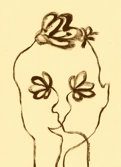 Dreamy Floral Face by Santhosh ch
