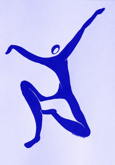 Dynamic Blue Dancer by Santhosh ch