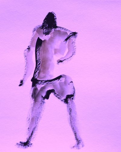 Expressive Purple Movement by Santhosh ch