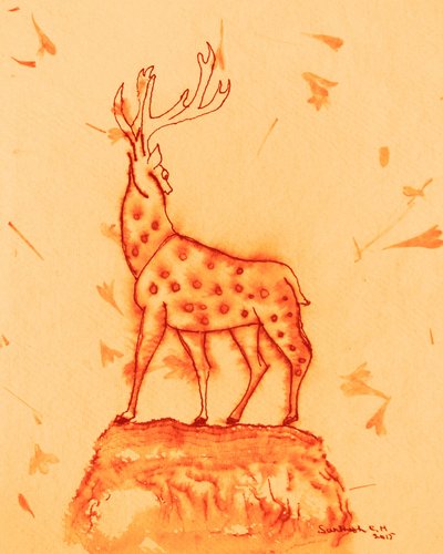 Majestic Spotted Stag by Santhosh ch