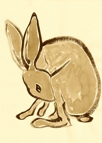 Quiet Woodland Rabbit by Santhosh ch