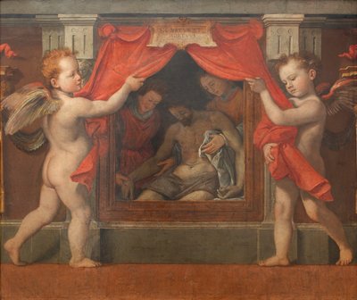 Pietà with two cherubim, c. 1576 by Santi di Tito