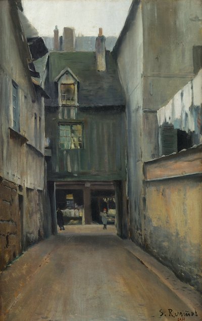 Street of Rouen by Santiago Rusinol i Prats
