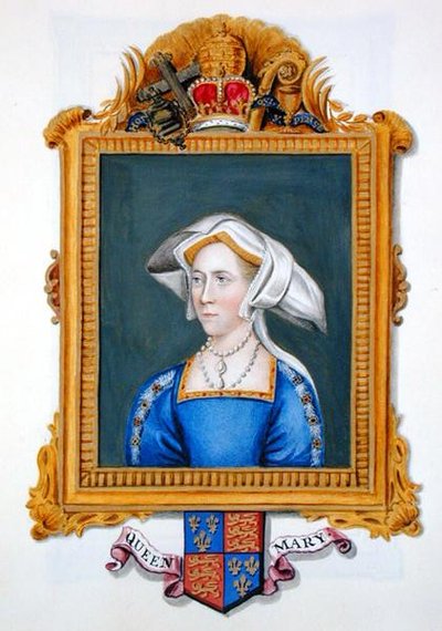 Portrait of Anne Boleyn wrongly called Queen Mary from 