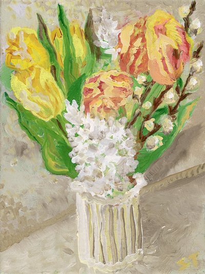 Tulip and Hyacinth by Sarah Tudor
