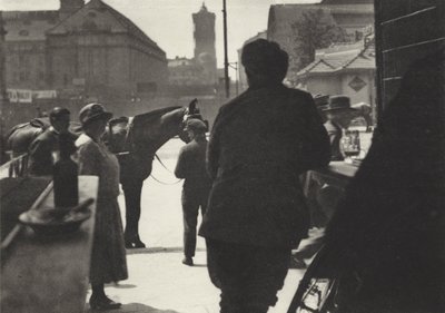 Berlin: Alexanderplatz seen from a beer shop by Sasha Stone
