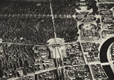 Berlin: Brandenburg Gate seen from an airplane by Sasha Stone