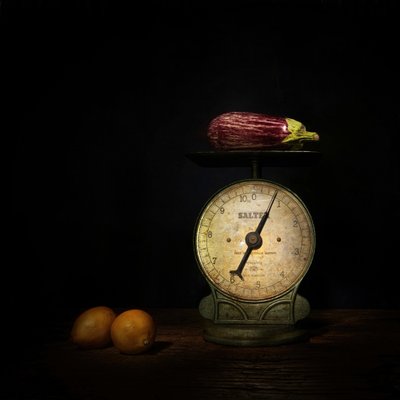 Eggplant and Rustic Scale by Saskia Dingemans