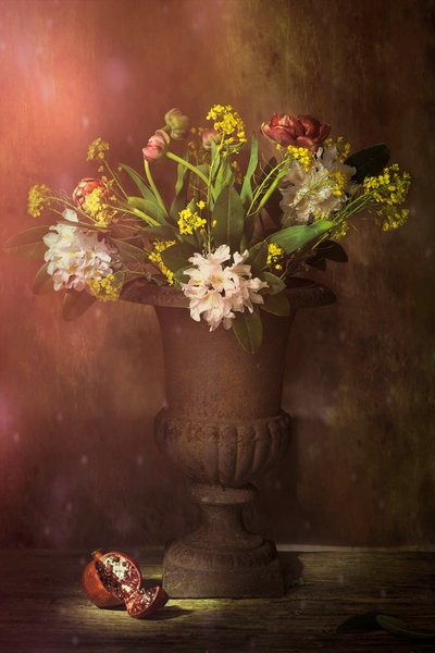 Moody Floral Still Life by Saskia Dingemans