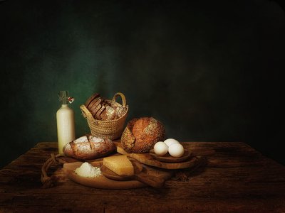 Rustic Bakery Still Life by Saskia Dingemans