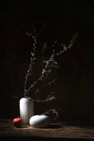 Rustic Still Life Apple by Saskia Dingemans