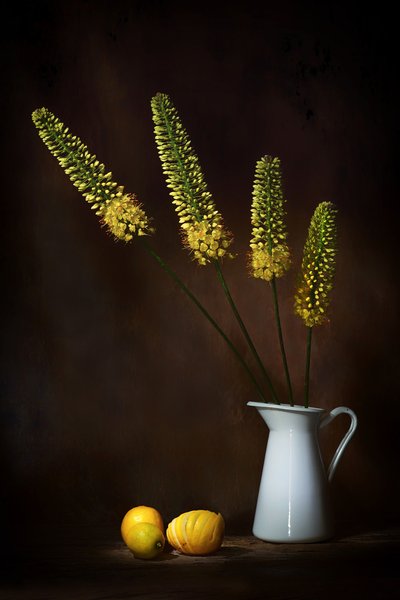 Yellow Flowers and Lemons by Saskia Dingemans