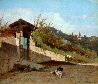 Portico of Tuscan villa by Saverio Altamura