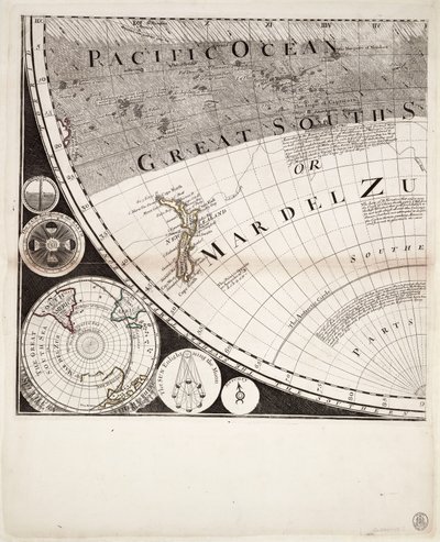 A New and Correct Map of the World (Section), c.1774 by Sayer & Bennett