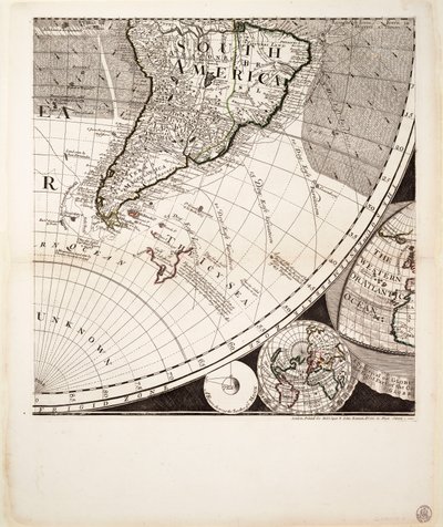 A New and Correct Map of the World (Section), c.1774 by Sayer & Bennett