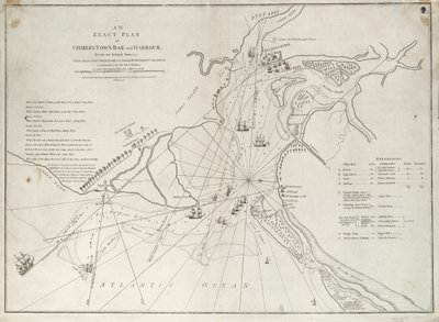 An Exact Plan of Charles Town Bar and Harbour, from an Actual Survey with the Attack of Fort Sullivan, on the 28 June 1776, by His Majesty