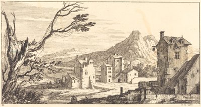 Landscape with Houses by Sébastien  Le Clerc I