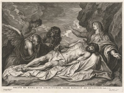 Virgin Supporting the Dead Christ by Schelte Adams Bolswert after Sir Anthony van Dyck