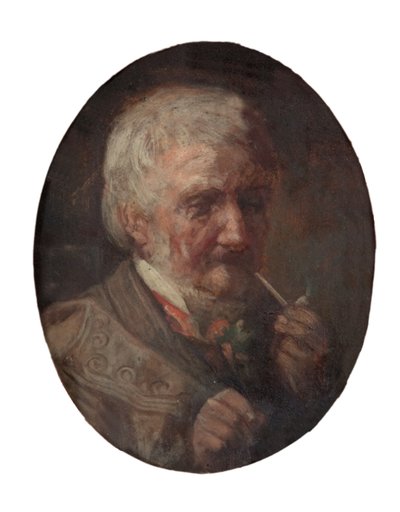 Elderly Man by School British