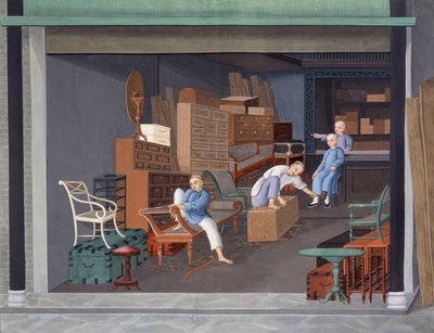 Making European Cabinetry, c.1825 by School Chinese