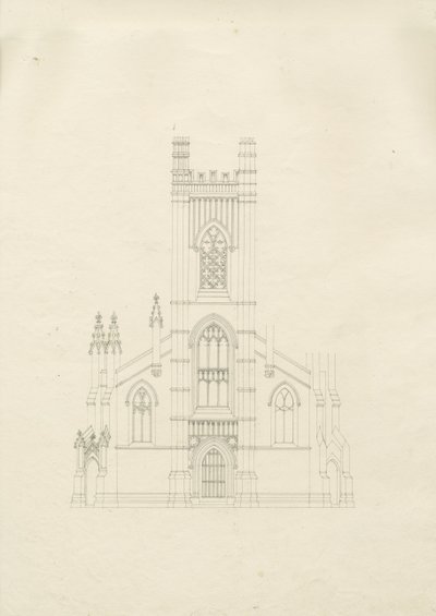 Burton-upon-Trent - Holy Trinity Church by School English