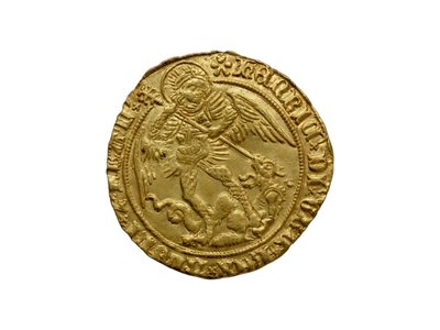 Tudor coin from the Asthall Hoard by School English
