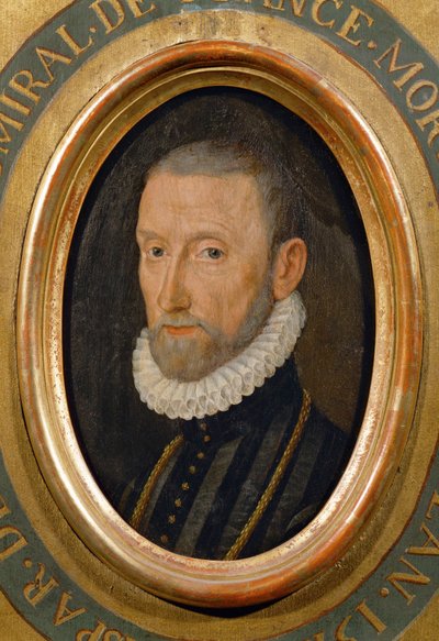 Gaspard de Coligny, Admiral, Statesman, Leader of the Huguenot Party by School French