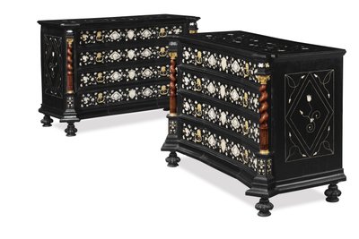 Pair of North Italian Commodes, Probably Venice, c.1700 by School Italian