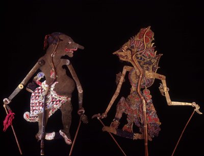 Wayang Kulit. Java Puppets. Jean François Hubert Collection. Paris by School Javanese