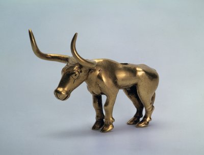 Figurine of a Bull Piece from a pole of a canopy, 3rd millennium BC by Scythian