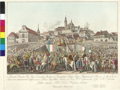 Coronation of Emperor Franz II to the King of Hungary in Budapest on 6th June 1792 by Sebastian Mansfeld