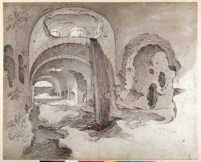 Tivoli, Cryptoporticus under the Temple of Hercules Victor by Sebastian Vrancx
