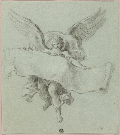 Angel with Scroll by Sebastiano Conca