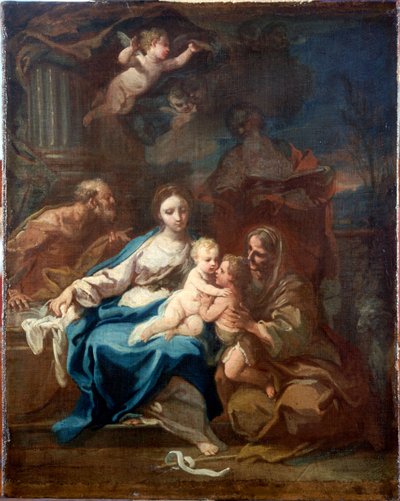 Holy Family with St Anne, the Baptist and Zacharias by Sebastiano Conca