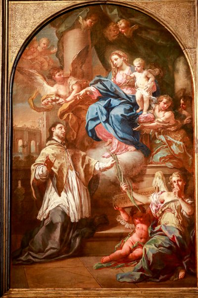 The Virgin and Child with Saint John Nepomucene by Sebastiano Conca