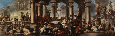 The Banquet of Cleopatra by Sebastiano Mazzoni