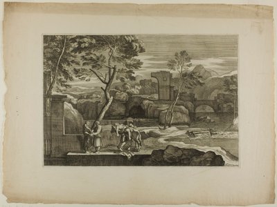 The Good Samaritan Takes the Wounded Man from his Donkey by Sébastien Bourdon